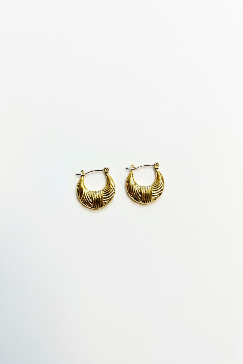 Golden Ring hoop Earring