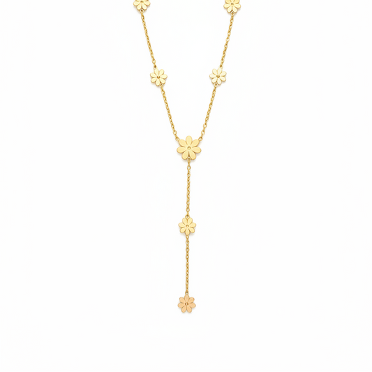 Elegant floral drop neckchain