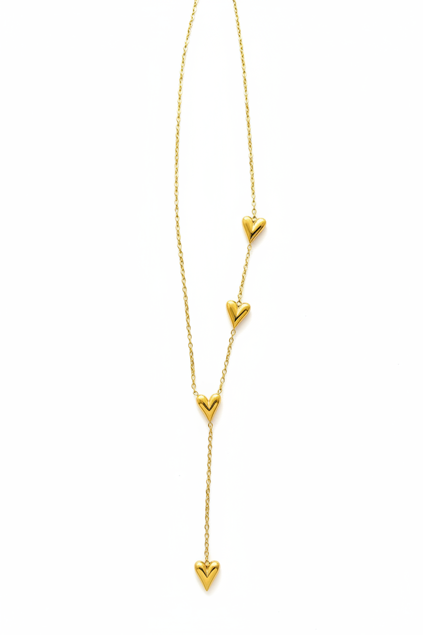 stylish heart drop pendant