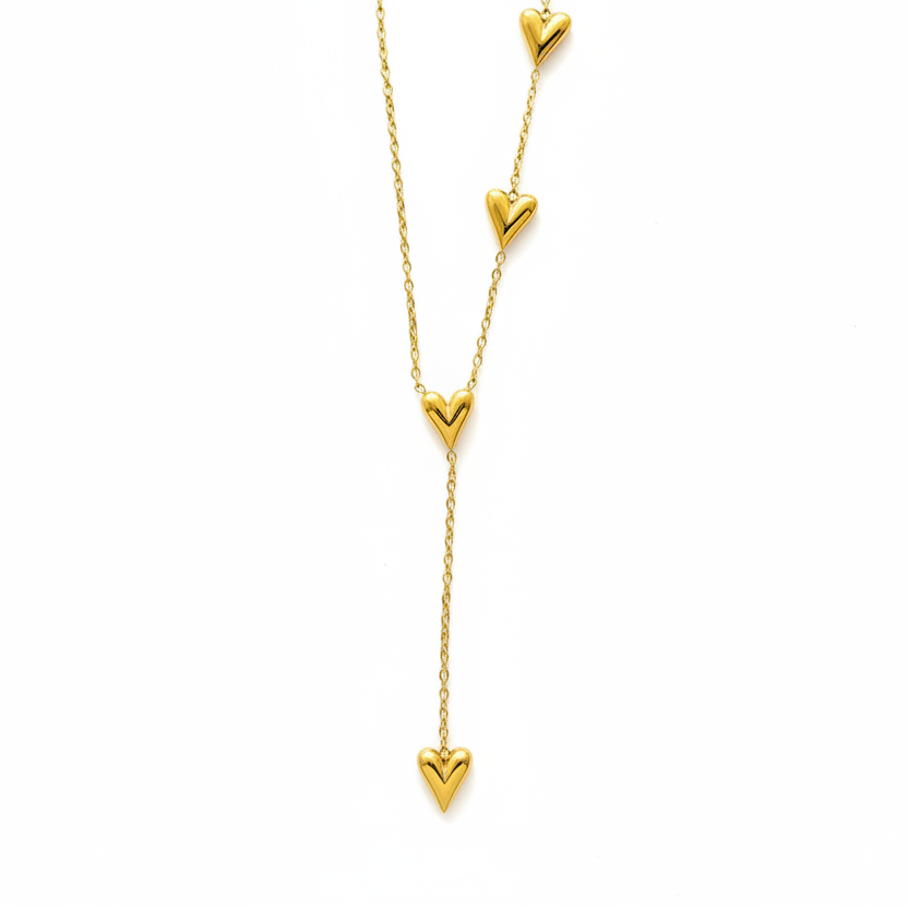 stylish heart drop pendant