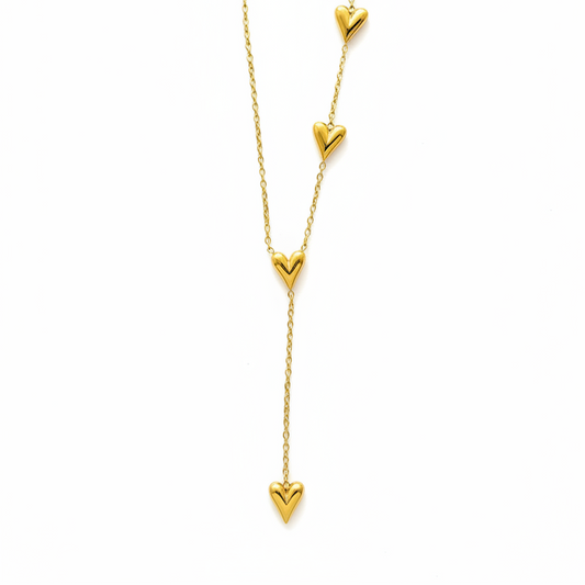stylish heart drop pendant