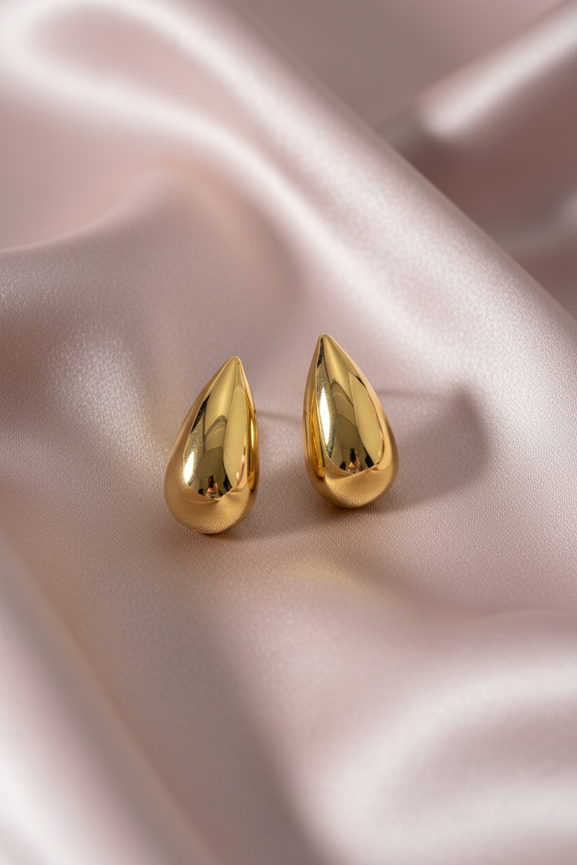 Golden Bold Drop Earring