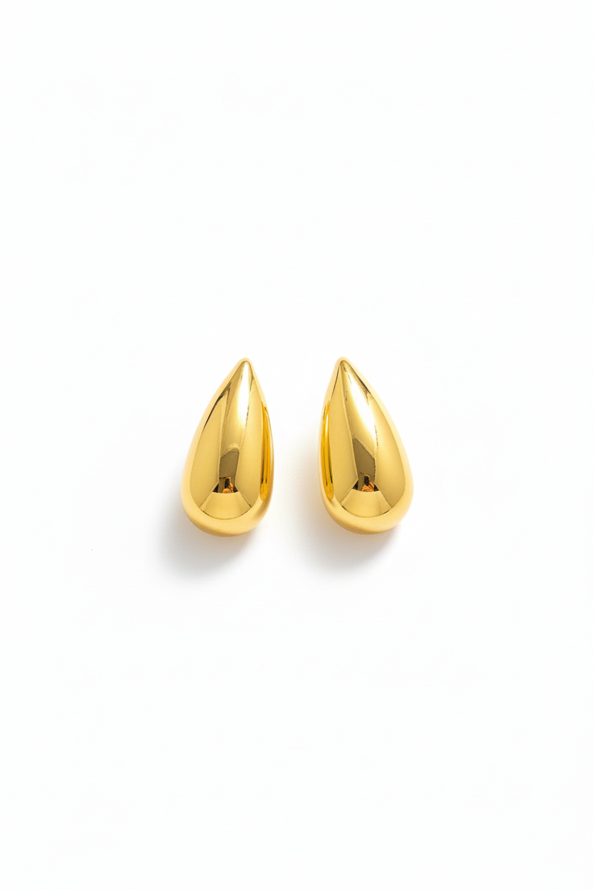 Golden Bold Drop Earring