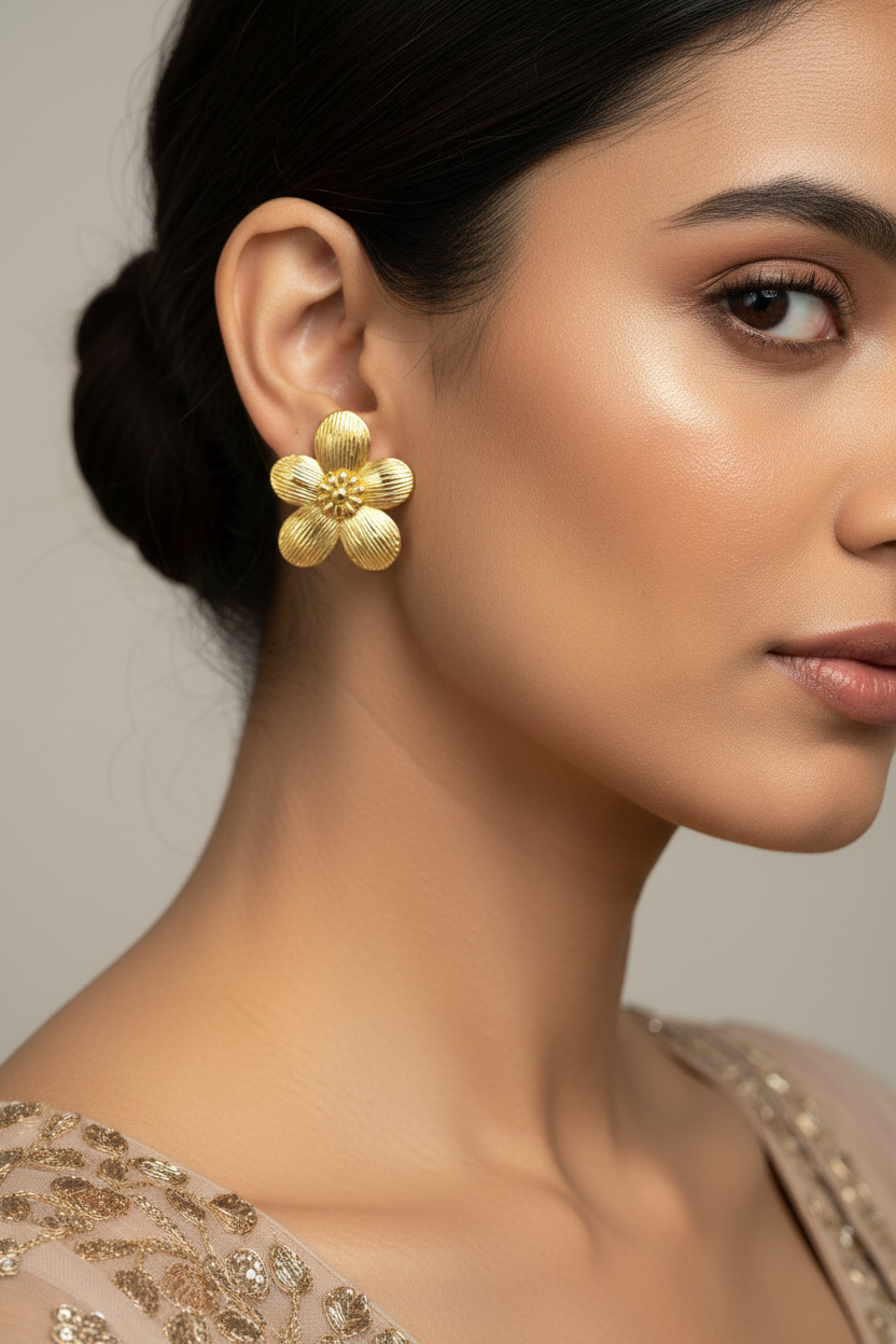 Floral statement Earring