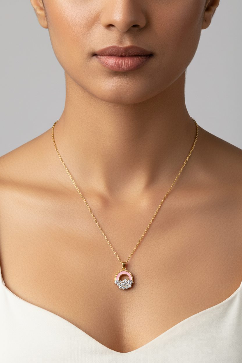 Pearl Ring pendant neckchain