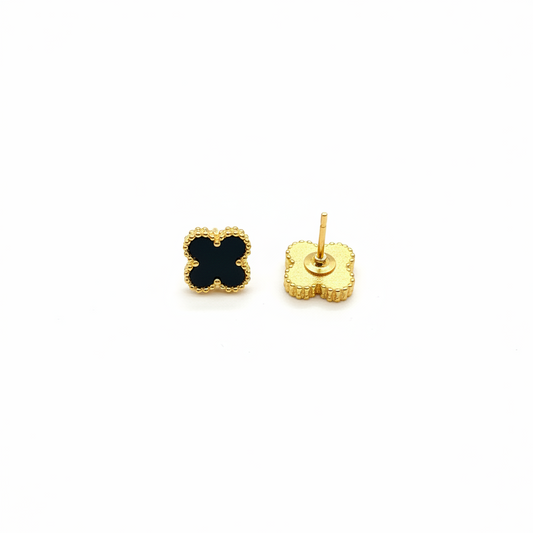 Black onyx stud Earrings
