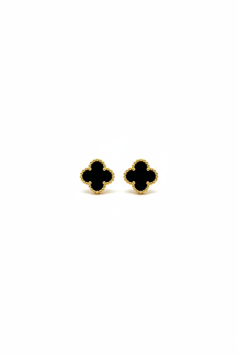 Black onyx stud Earrings