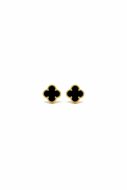 Black onyx stud Earrings