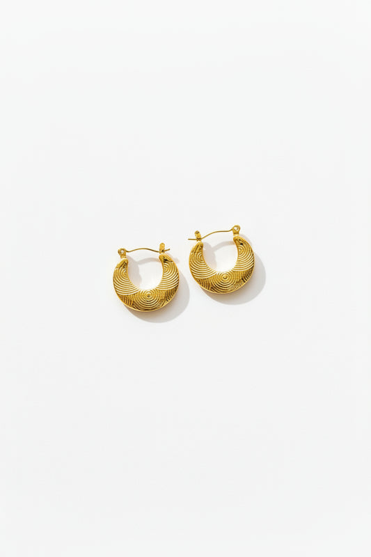 Elegant Ring Hoop Earring