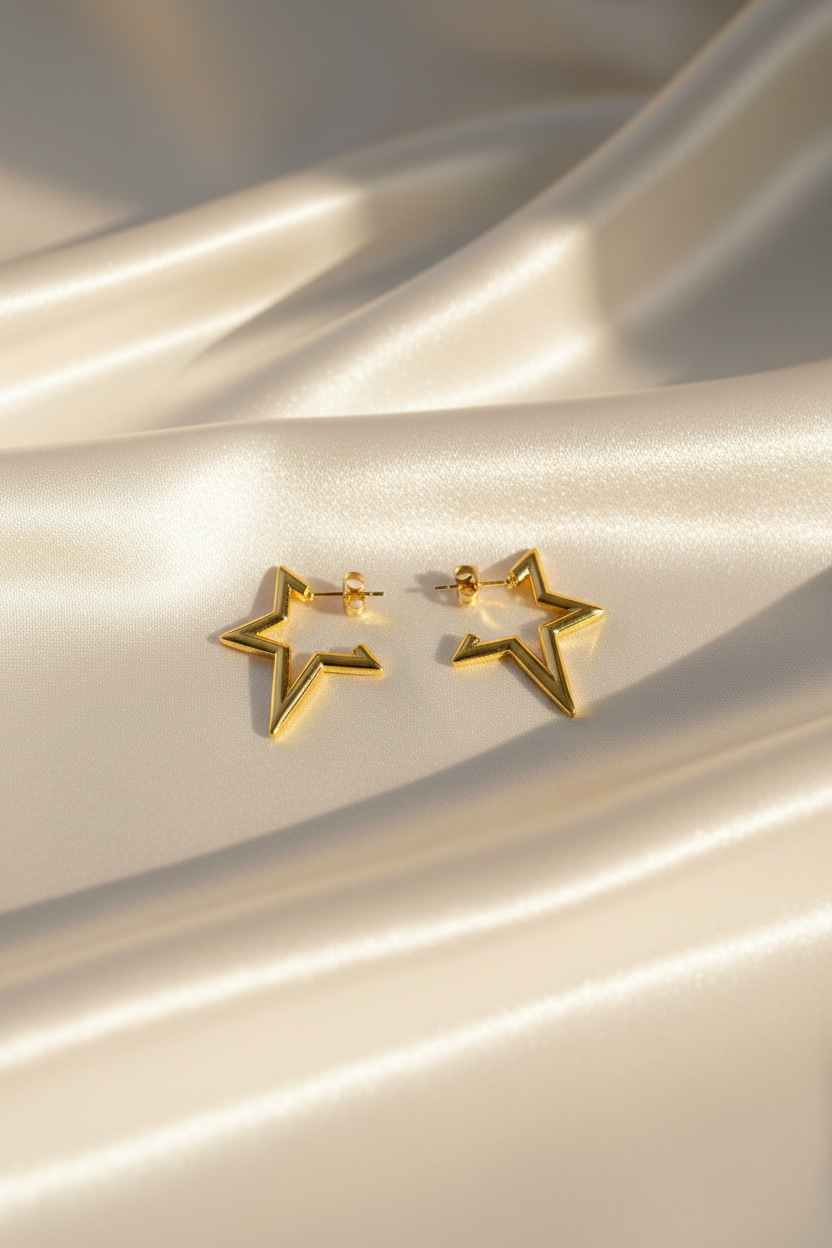 Golden Star Earring
