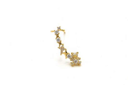 Teddy Bear star studded Earcuff