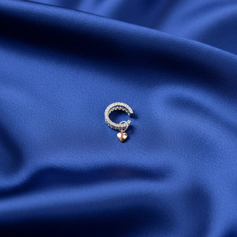 Heart Charm Earcuff