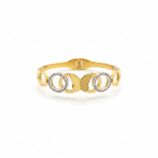 Zircon Butterfly Bangle
