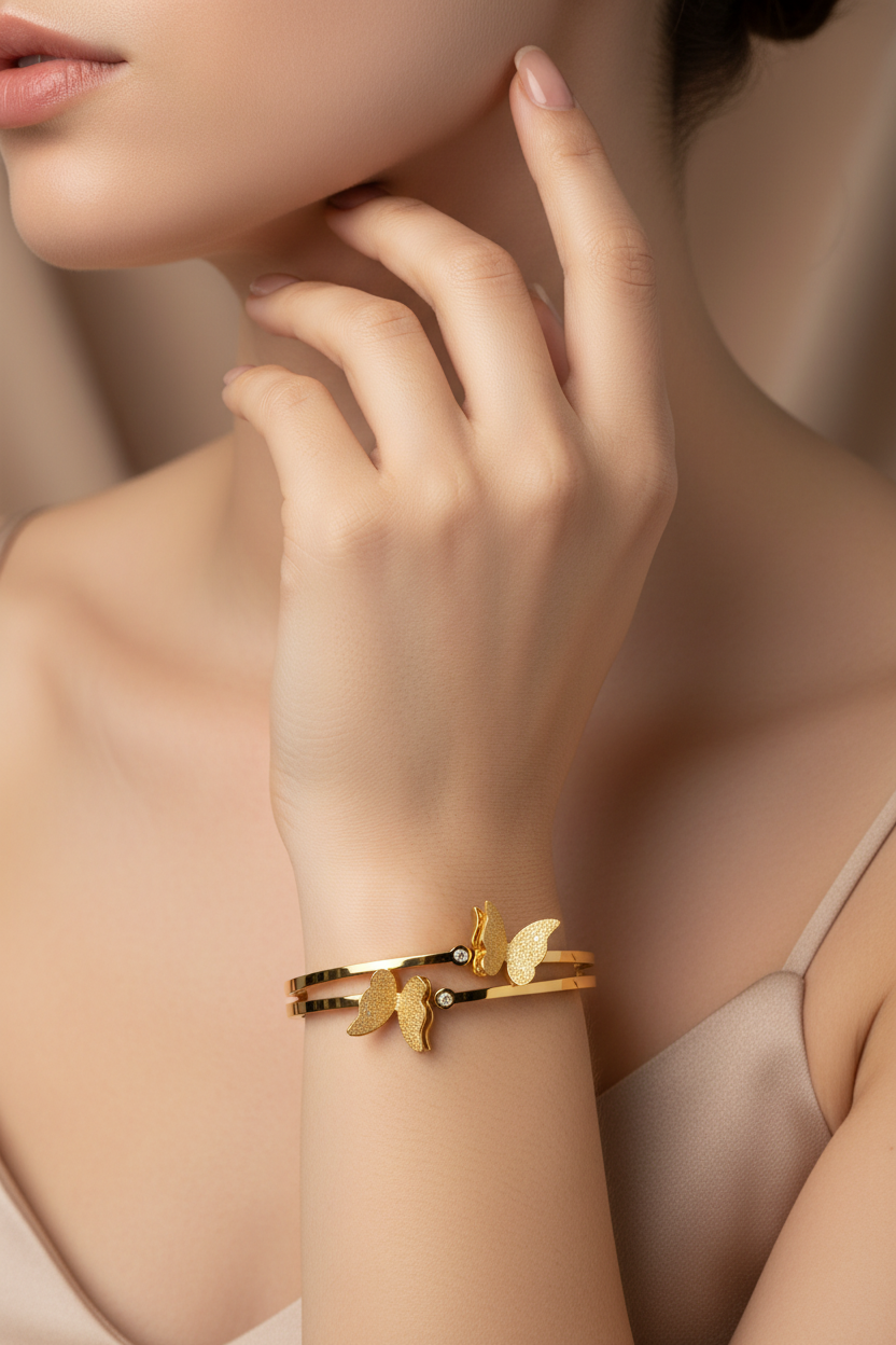 Korean Butterfly Bangle