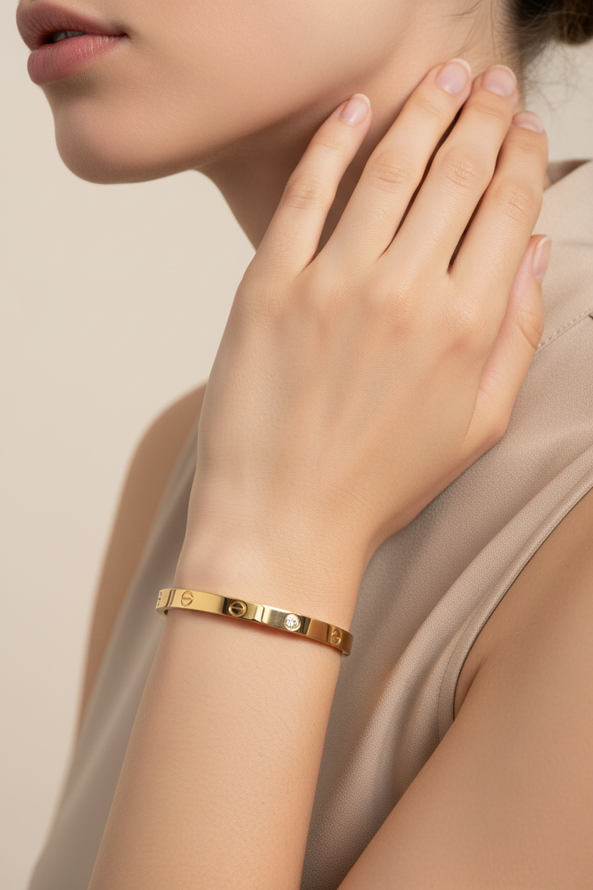 Cartier Love Crystal Bangle
