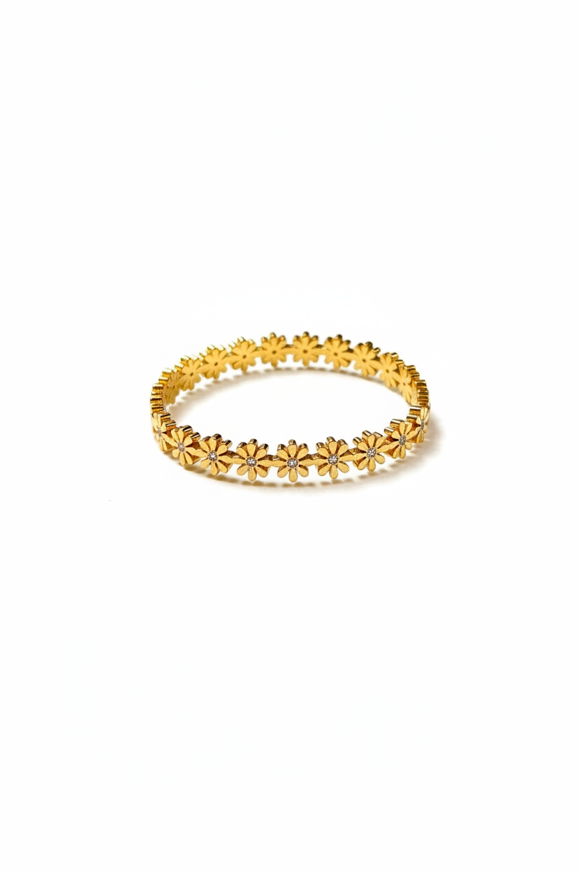 Flower Stone Bangle