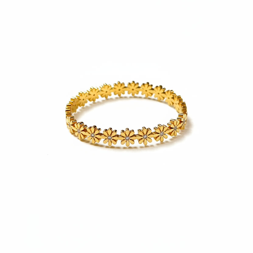 Flower Stone Bangle