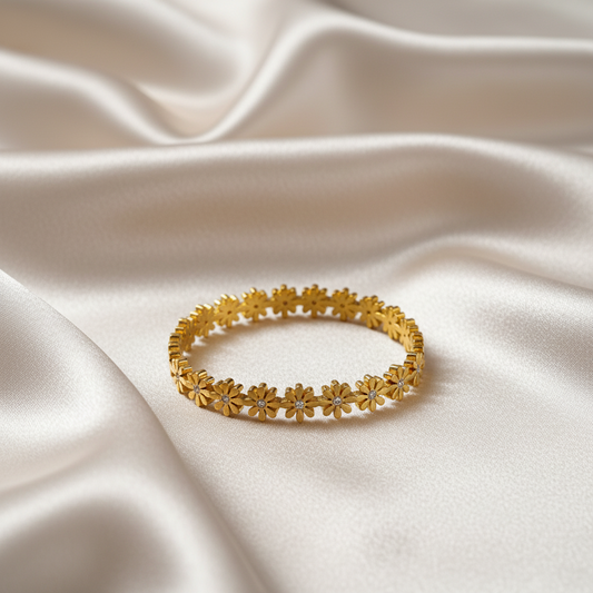 Flower Stone Bangle