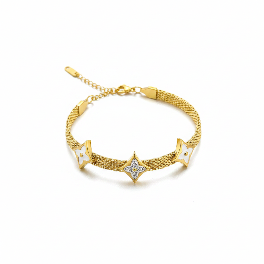 White Star Charms Bracelet