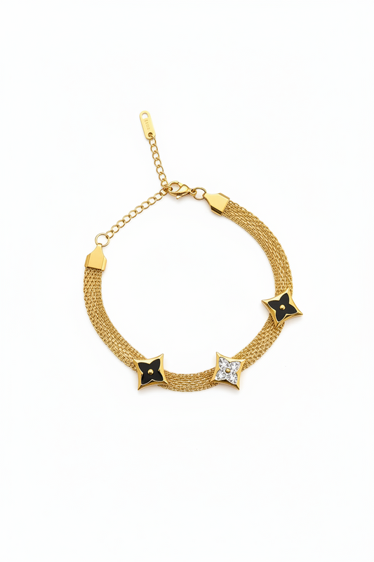 Black Star Charms Bracelet