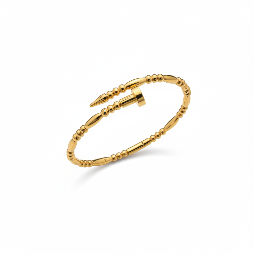 Golden stream bangle