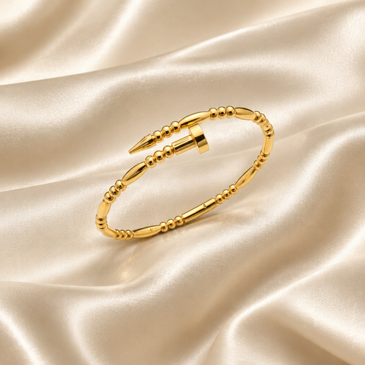 Golden stream bangle
