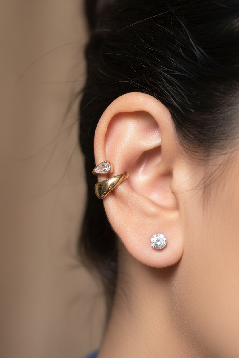 Korean Golden Earcuff