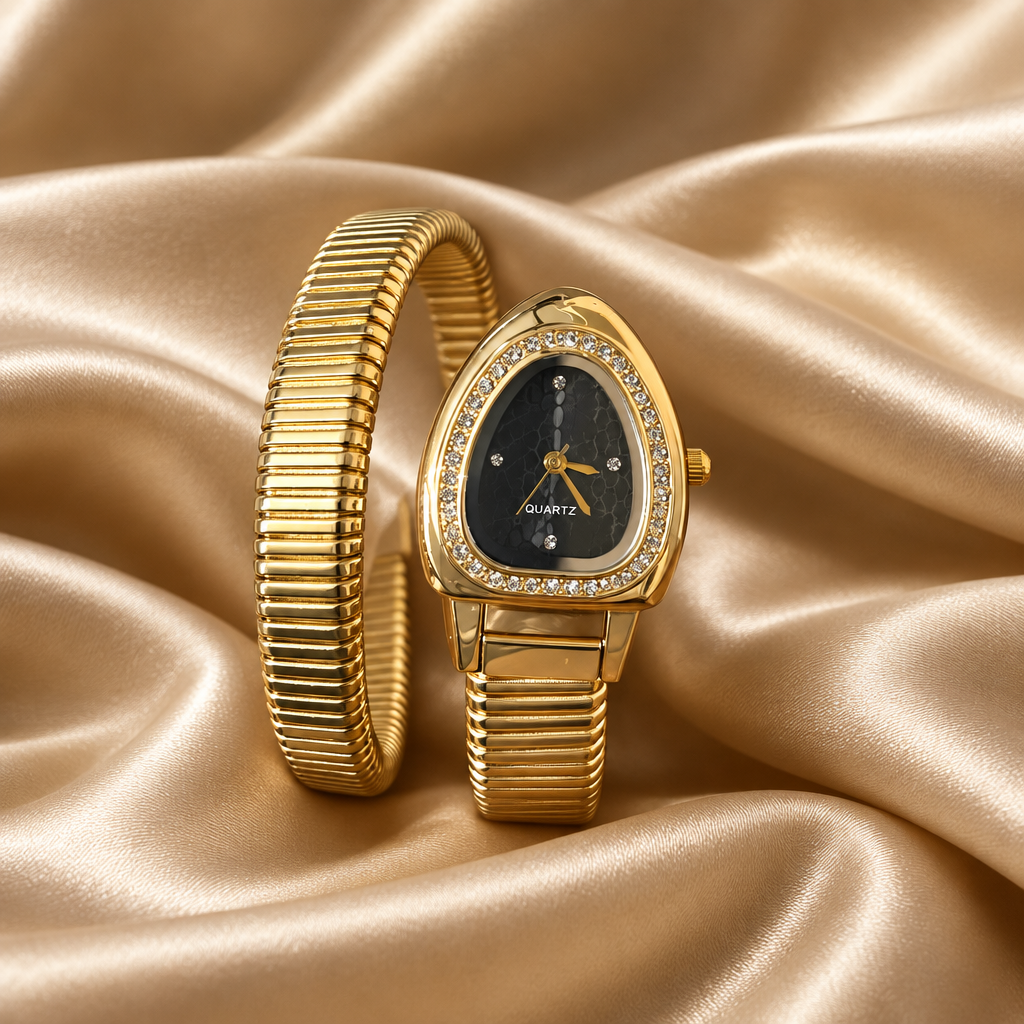 Serpentine snake spiral Black watch
