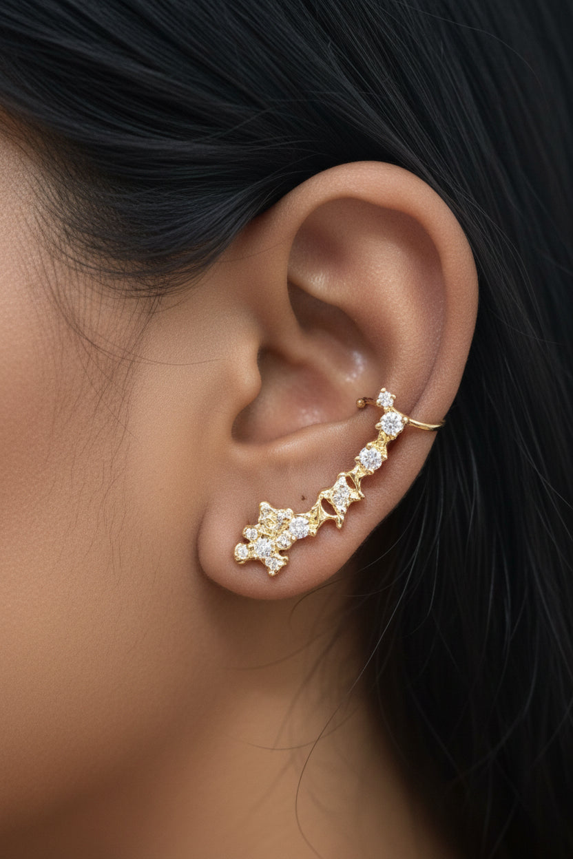 Teddy Bear star studded Earcuff