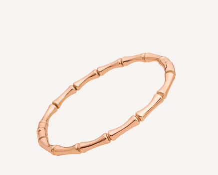 Rose Gold Bamboo Cuff Bangle